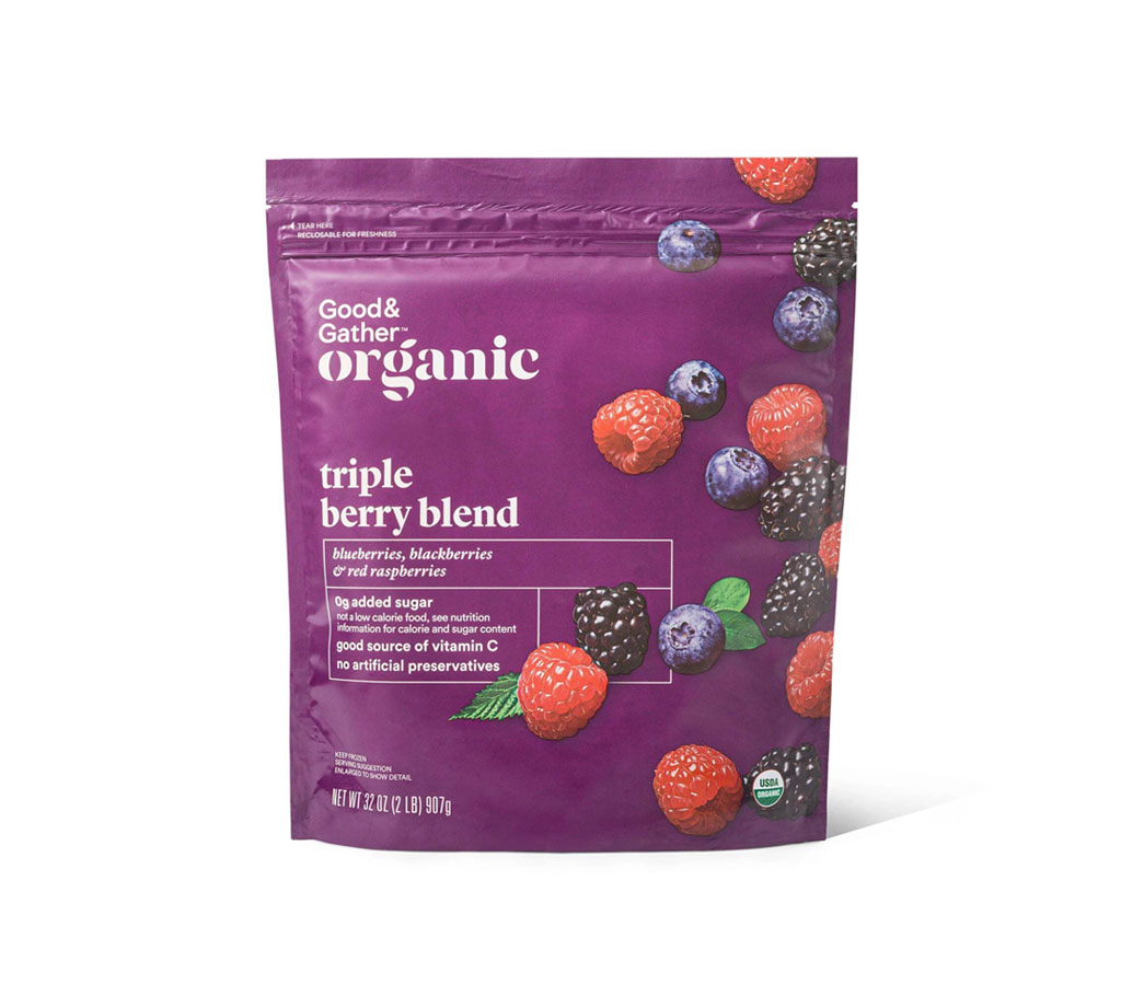 Organic Frozen Triple Berry Blend